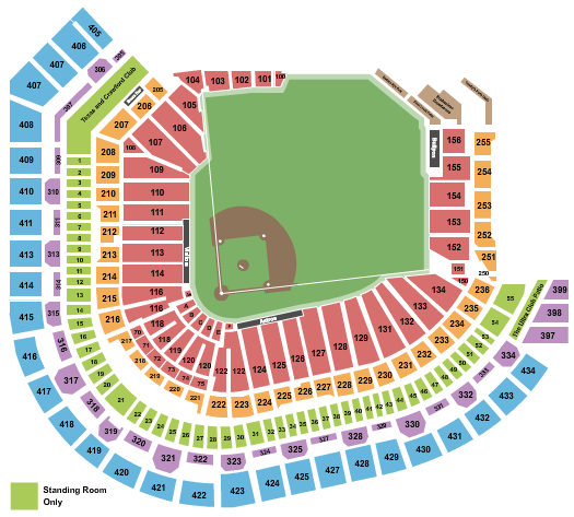 Daikin Park seating chart