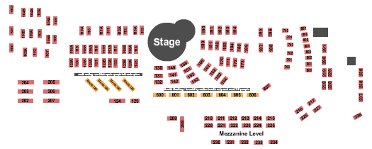 Dakota Jazz Club seating chart