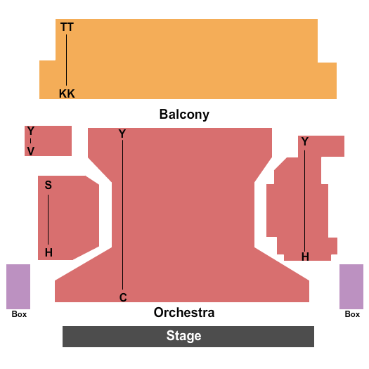 Dale F. Halton Theater seating chart