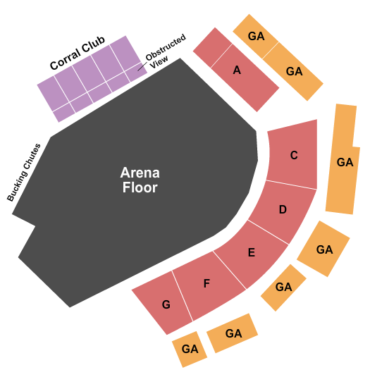 Dan Russell Rodeo Arena seating chart