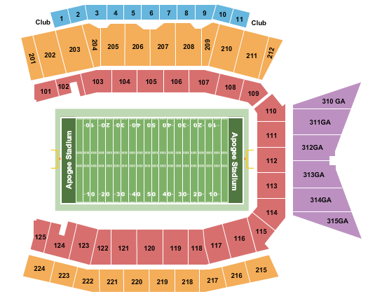 DATCU Stadium seating chart