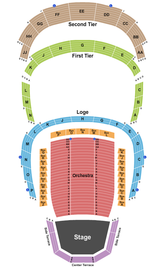 Davies Symphony Hall seating chart