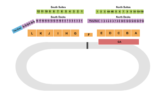 Deer Creek Speedway seating chart