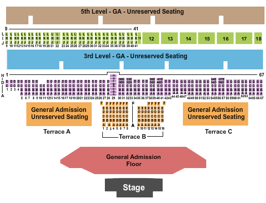 Del Mar Fairgrounds seating chart
