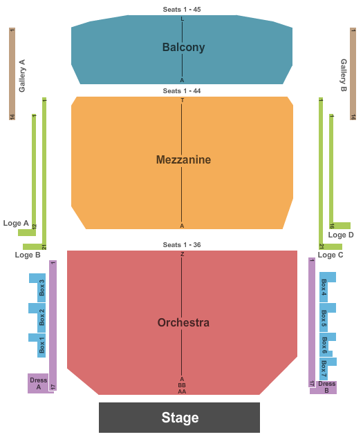 Devos Hall seating chart