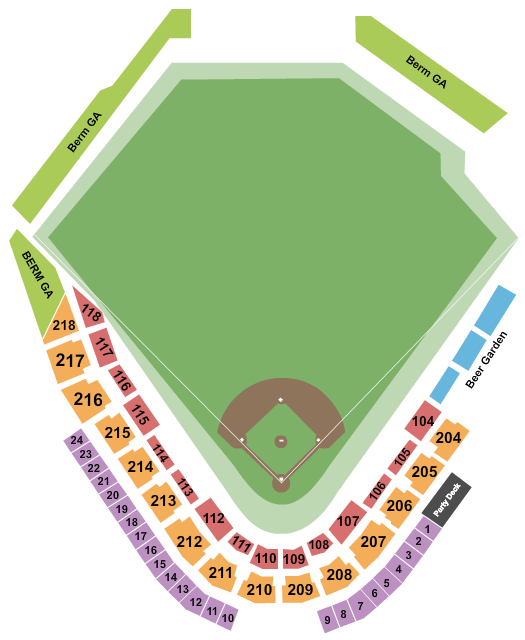 Dickey-Stephens Park seating chart