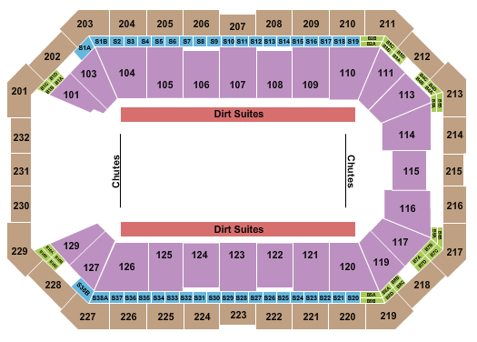 Dickies Arena seating chart