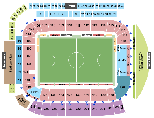 Dignity Health Sports Park - Stadium seating chart