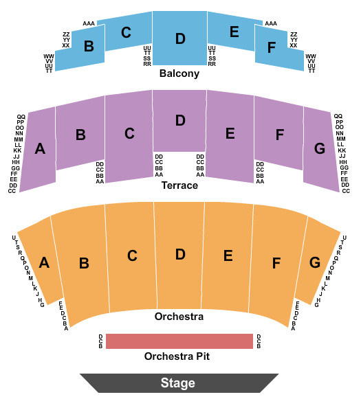 Dignity Health Theater seating chart