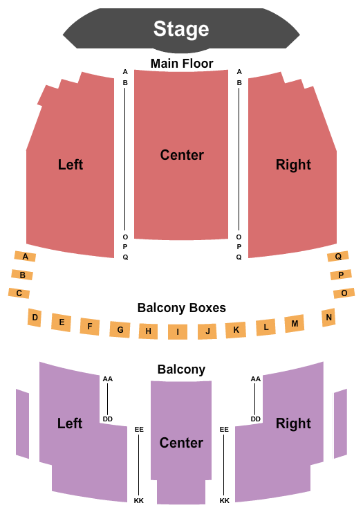 Dixon Historic Theatre seating chart