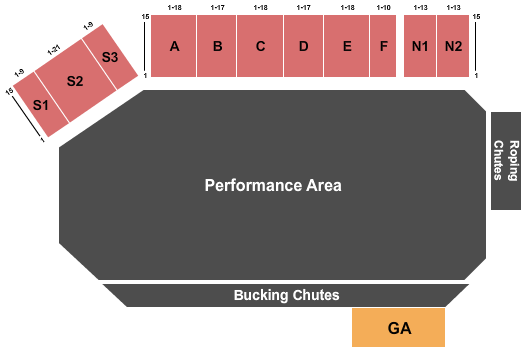 Douglas County Fairgrounds and Events Center seating chart