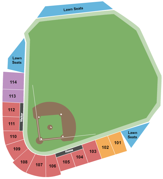Dozer Park seating chart