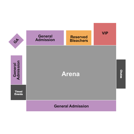Eagle Rodeo Grounds seating chart