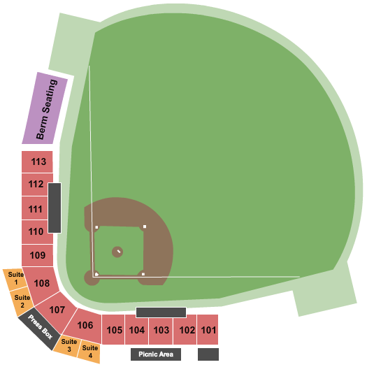 Eastman Credit Union Field At Pioneer Park seating chart