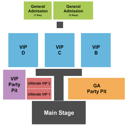 Eau Claire Event District seating chart