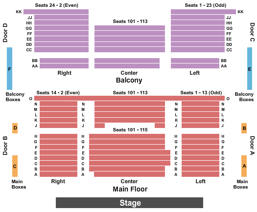 Edmonds Center For The Arts seating chart