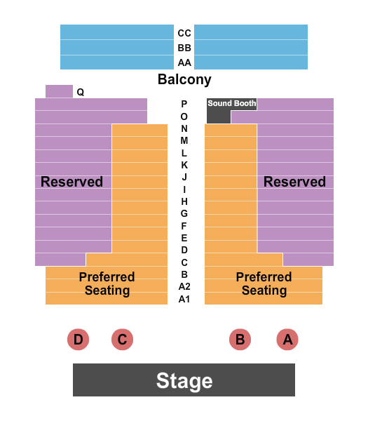 Egyptian Theatre - UT seating chart