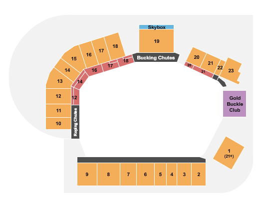 Ellensburg Rodeo seating chart