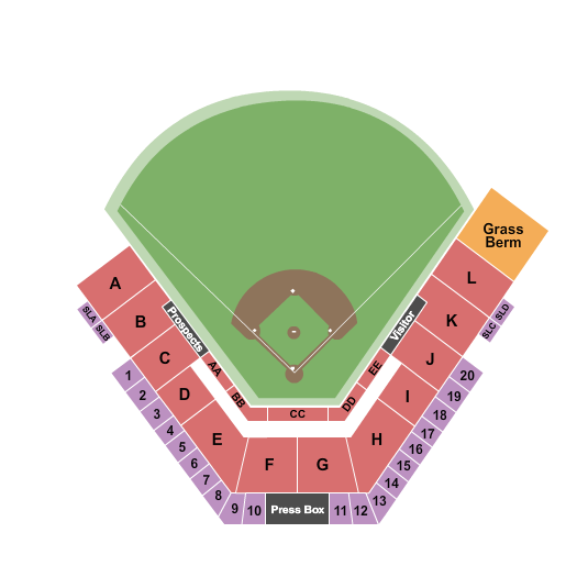 Energy City Metro Ballpark seating chart
