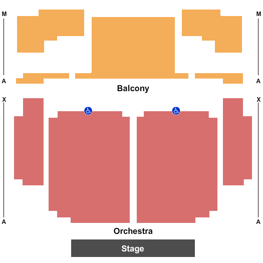 Englert Theatre seating chart