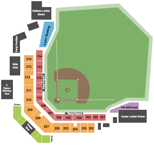 EQT Park seating chart