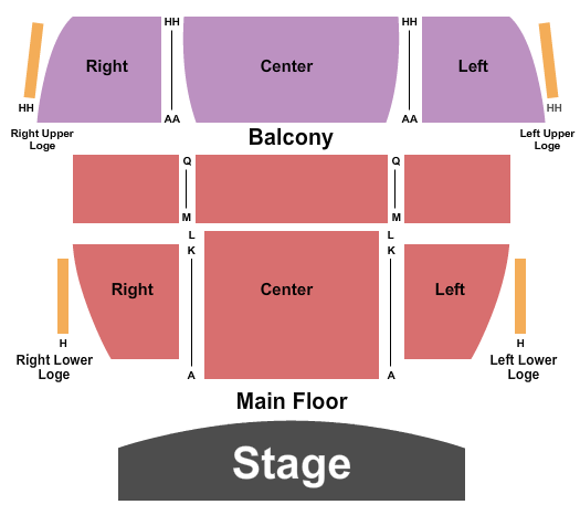 Esplanade Arts & Heritage Centre seating chart