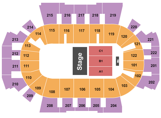 Family Arena seating chart