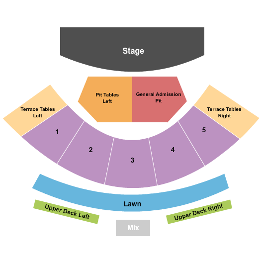 Fayetteville Amphitheater seating chart