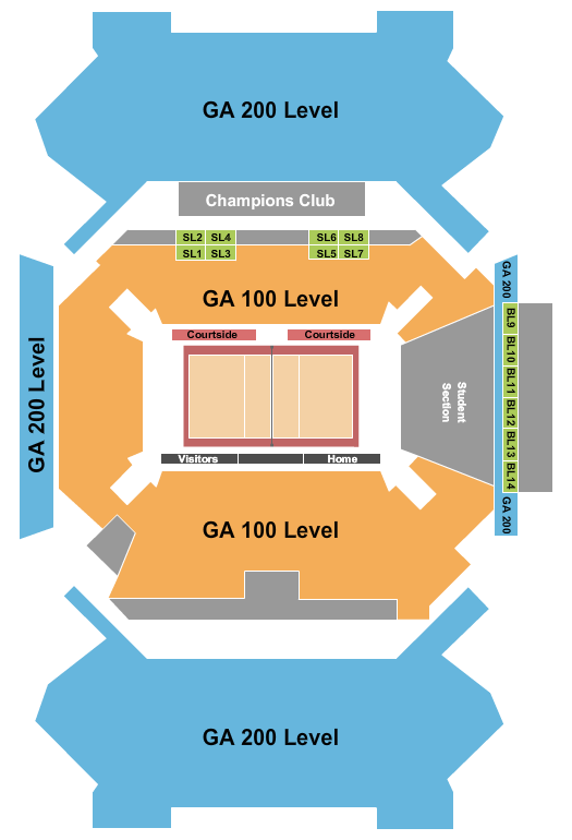 Fifth Third Arena seating chart