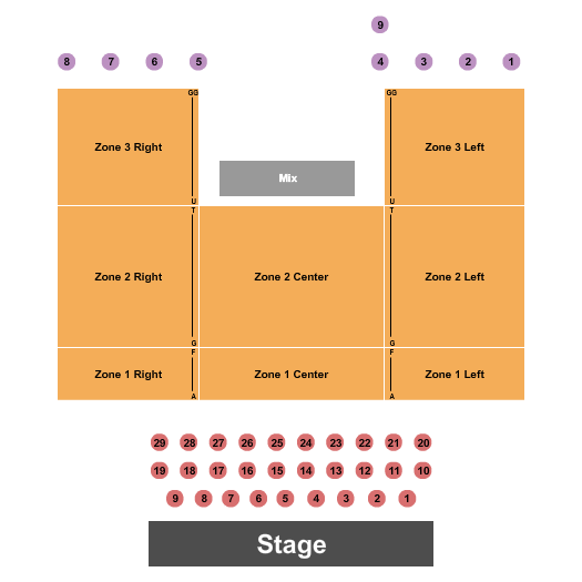 First Financial Music Hall at the Griffin seating chart
