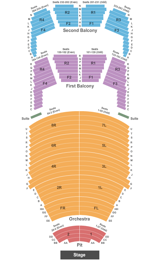 FirstOntario Concert Hall seating chart