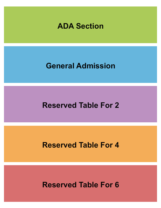 FitzGerald's Nightclub seating chart