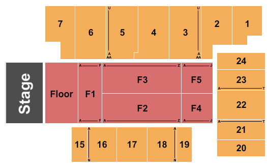 Five Flags Center - Arena seating chart