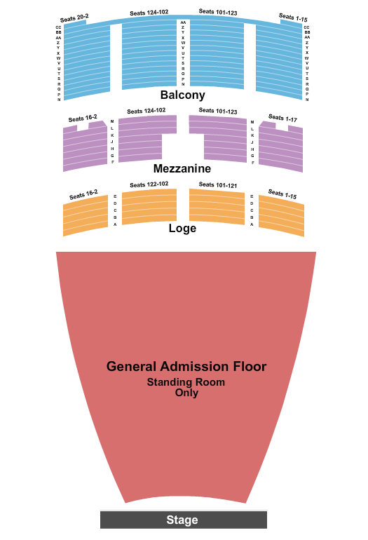 Fox Theater - Oakland seating chart