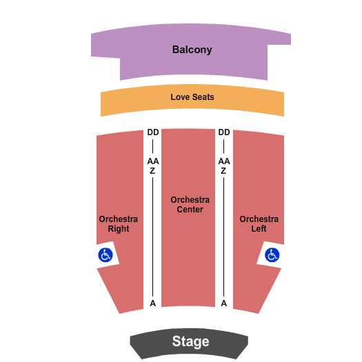Fox Tucson Theatre seating chart