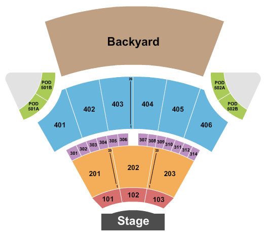 Freedom Mobile Arch seating chart