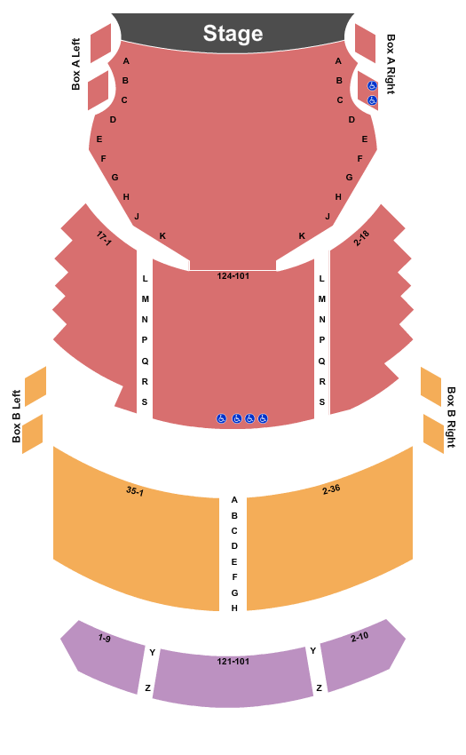 Fulton Opera House seating chart