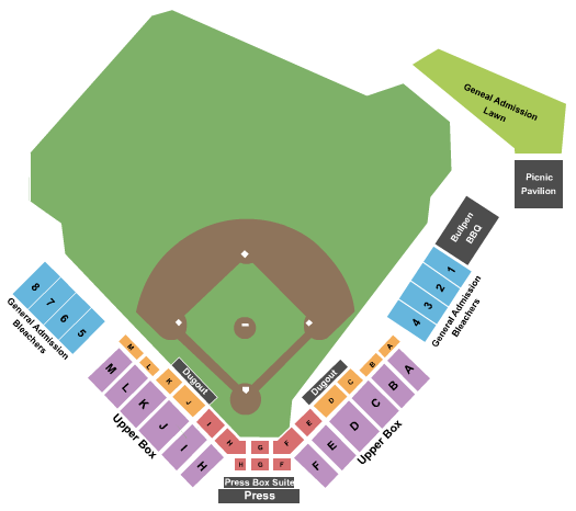 Funko Field At Everett Memorial Stadium seating chart