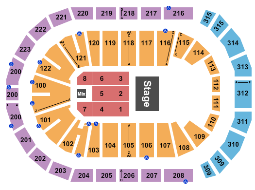 Gas South Arena seating chart
