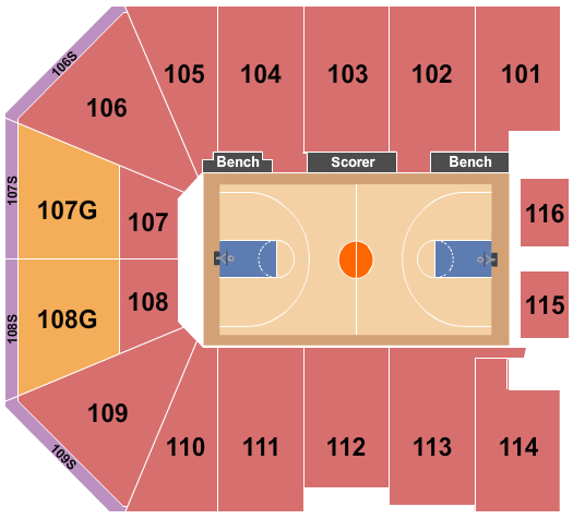 Gateway Center Arena At College Park seating chart