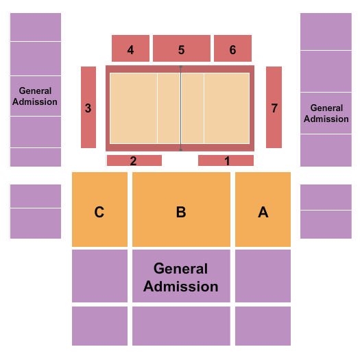 George Albert Smith Fieldhouse seating chart