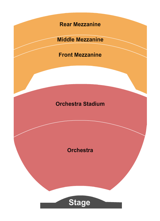 Gershwin Theatre seating chart