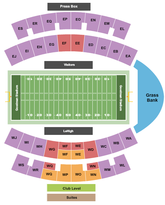 Goodman Stadium seating chart