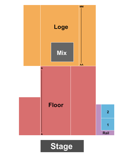 Gramercy Theatre seating chart