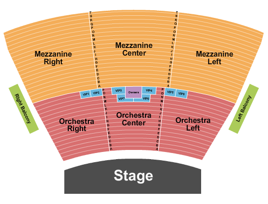 Grand Sierra Theatre seating chart