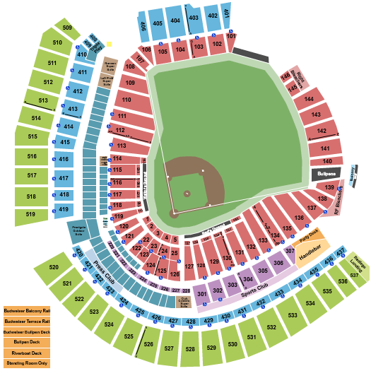 Great American Ball Park seating chart