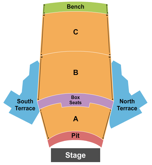 Greek Theatre - Los Angeles CA seating chart