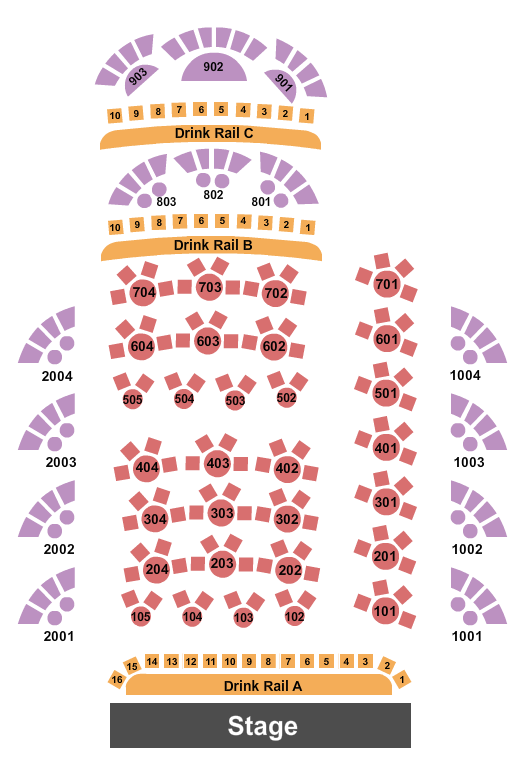 Greer Cabaret Theater seating chart