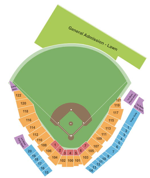 Gwinnett Field seating chart