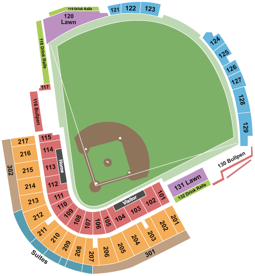Hammond Stadium at Lee Health Sports Complex seating chart